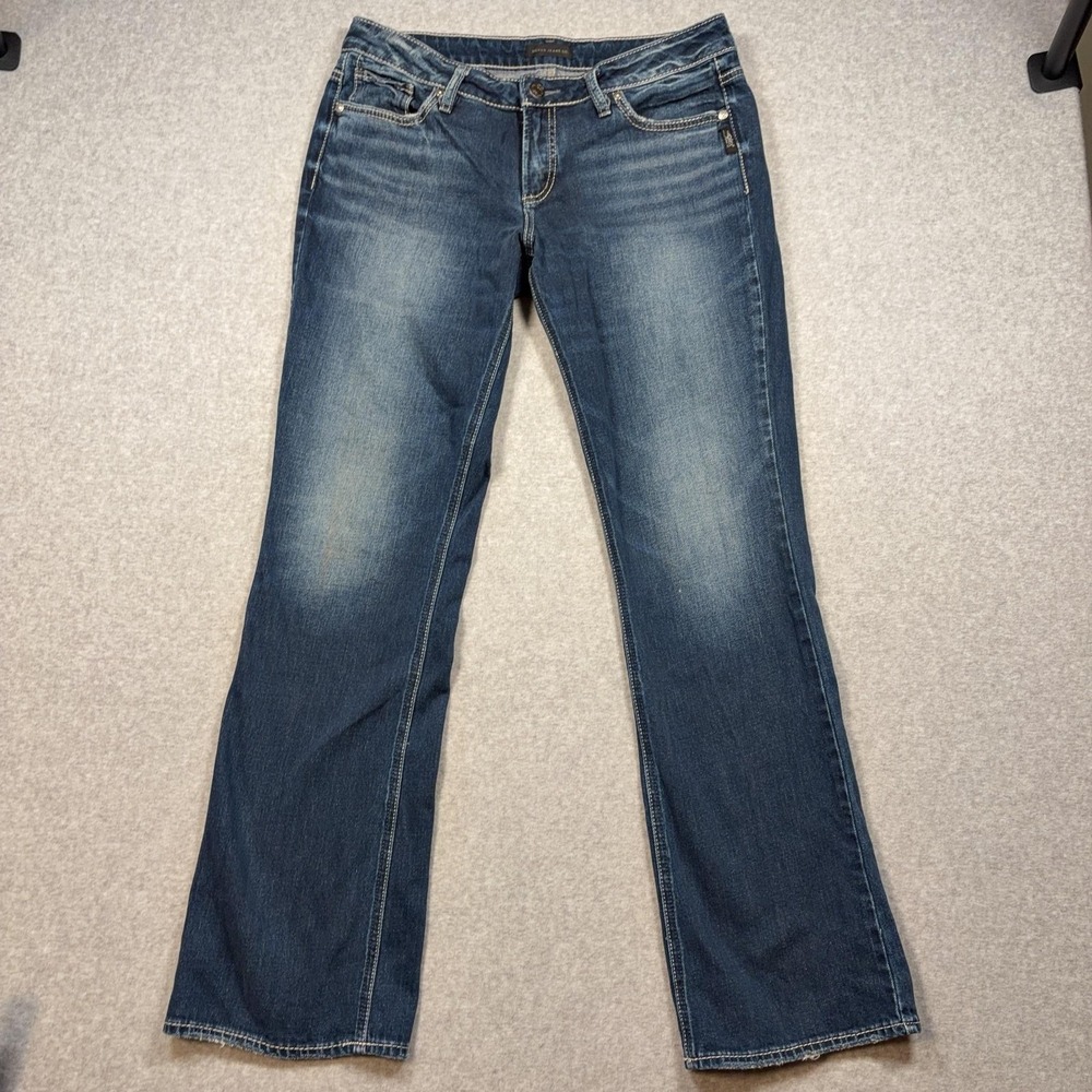 Silver Jeans Co Suki Slim Boot Jeans Womens 30 L33 Blue Bootcut Stretch